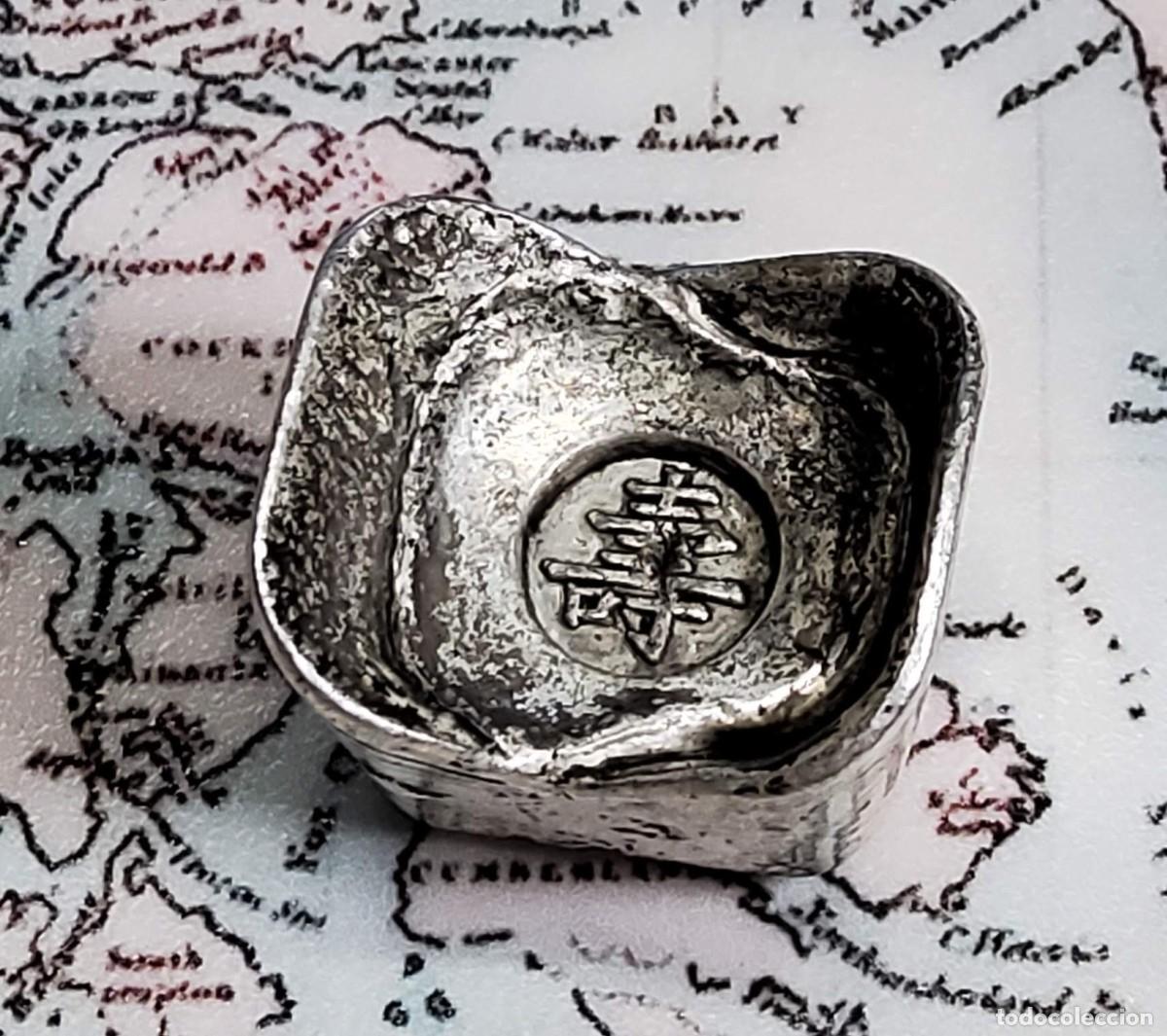 Monedas antiguas de Asia: RARA MONEDA-LINGOTE DE PLATA DE CHINA.EXTRAORDINARIO ESTADO.