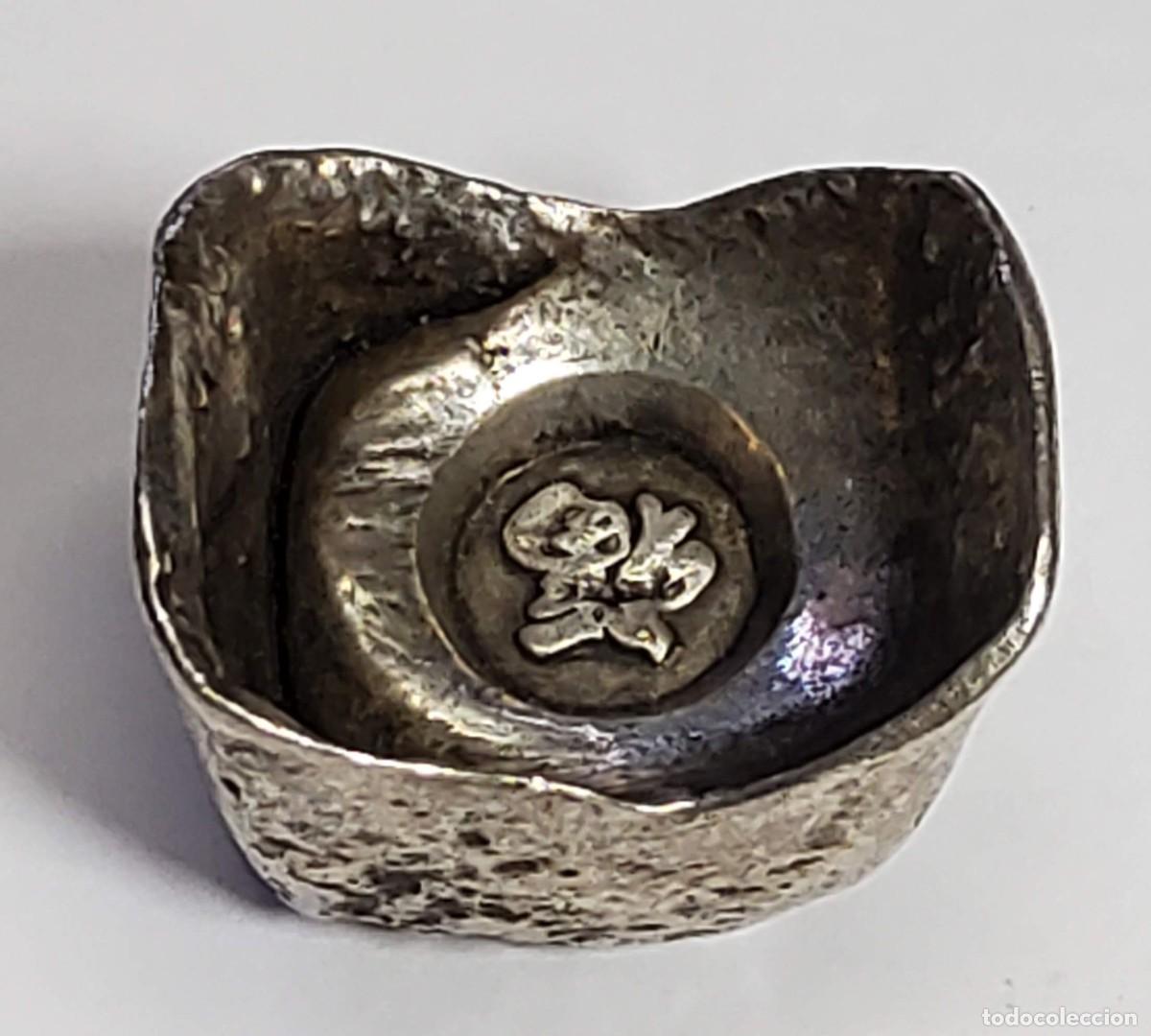 Monedas antiguas de Asia: RARA MONEDA-LINGOTE DE PLATA DE CHINA.EXTRAORDINARIO ESTADO.CON CONTRAMARCA DE PLATA.