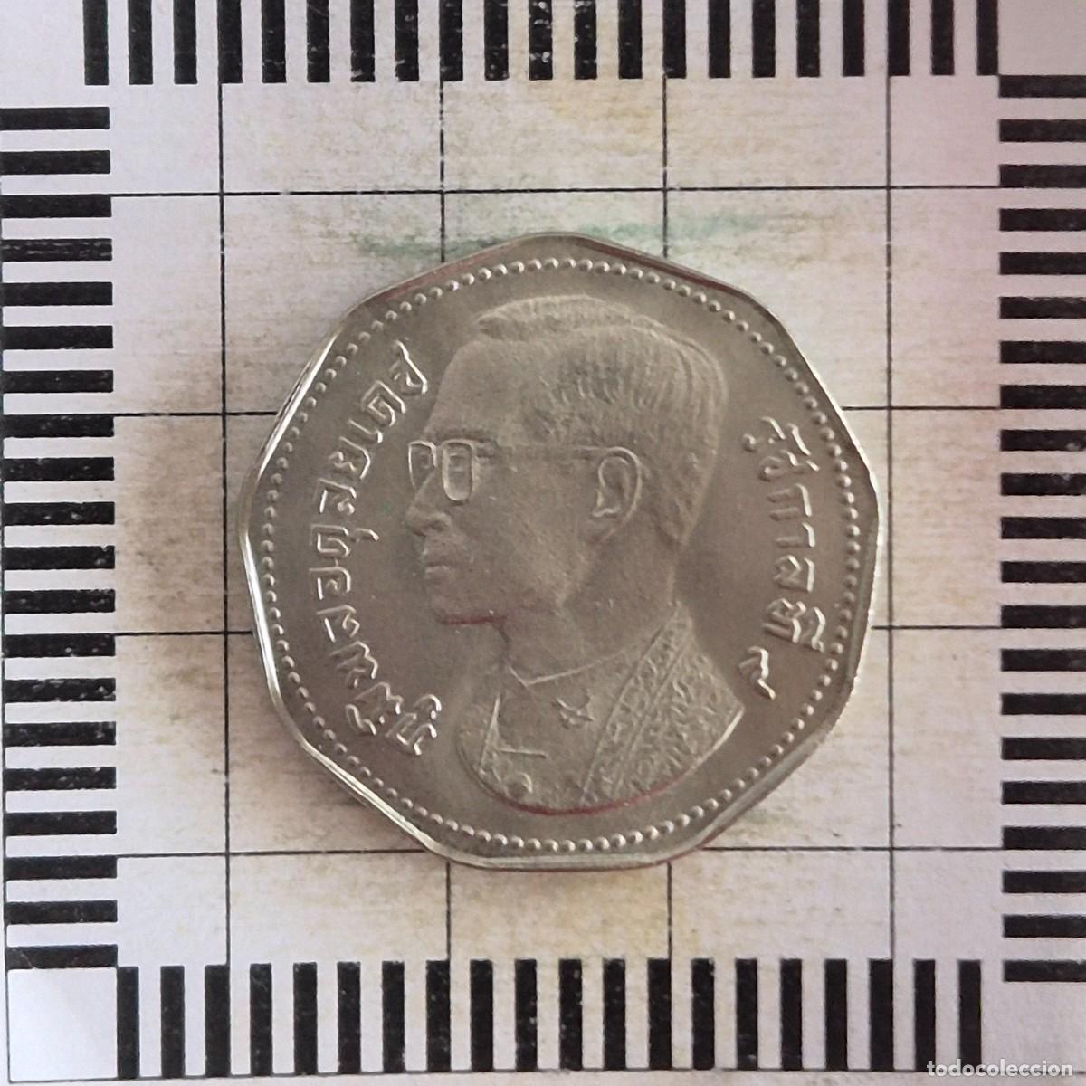 Monedas antiguas de Asia: 5 BAHT, TAILANDIA. 2515 (1972). (Y#98).