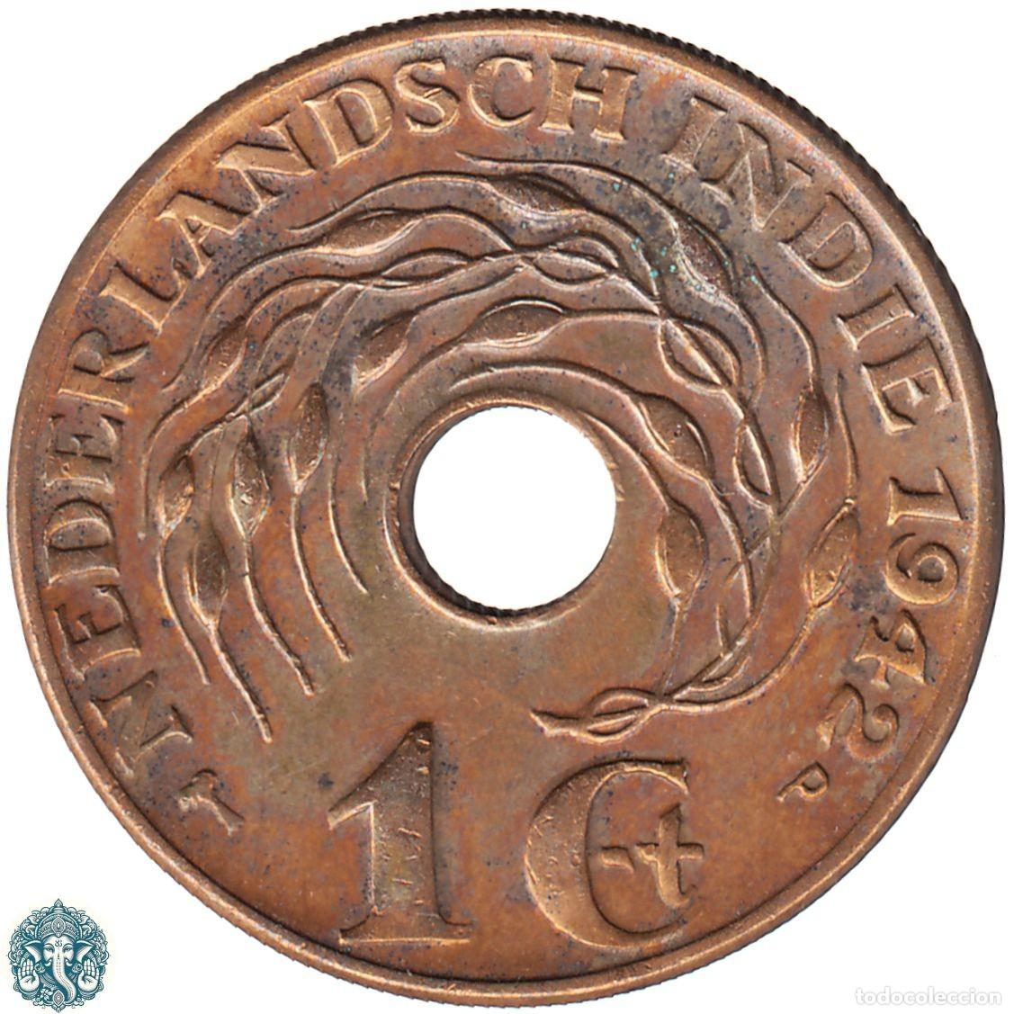 Monedas antiguas de Asia: INDIAS ORIENTALES NEERLANDESAS 1 CENTAVO 1942 Ceca: S INDIAS HOLANDESAS KM#317