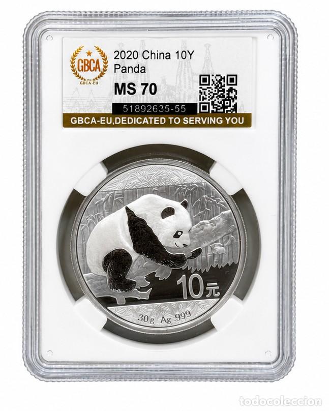 Monedas antiguas de Asia: *** MAGN&Iacute;FICOS 10 YUAN (PANDA) DE CHINA. 2016. CERTIFICADA MS 70. KM#1931 PLATA ***