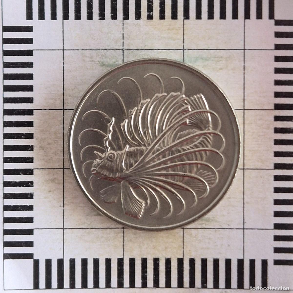 Monedas antiguas de Asia: 50 CENTS, SINGAPUR. 1981. (KM#5).