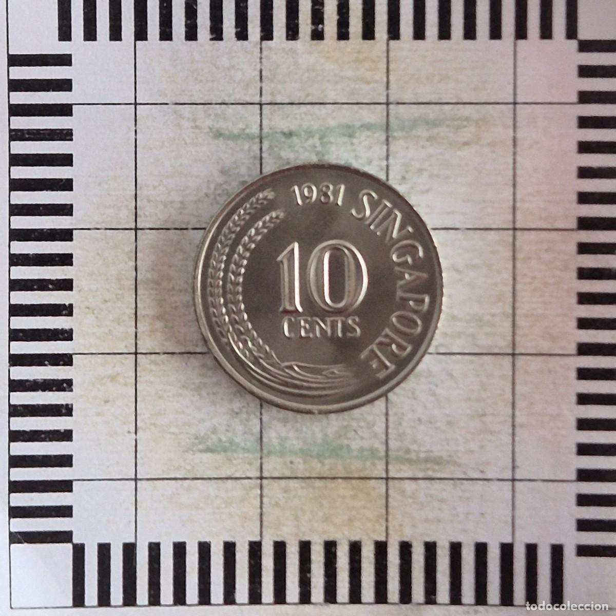 Monedas antiguas de Asia: 10 CENTS, SINGAPUR. 1981. (KM#3). - Foto 2