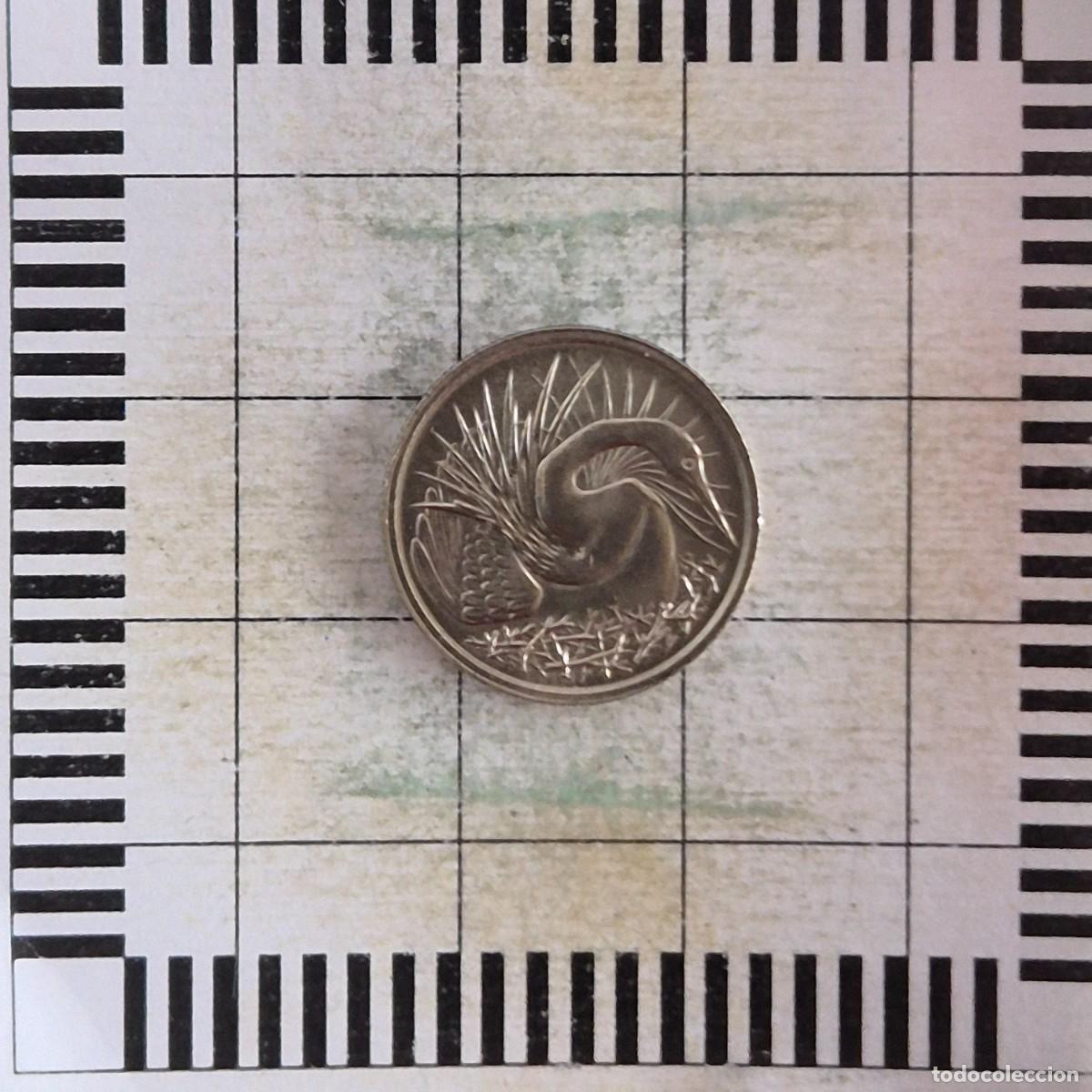 Monedas antiguas de Asia: 5 CENTS, SINGAPUR. 1981. (KM#2).