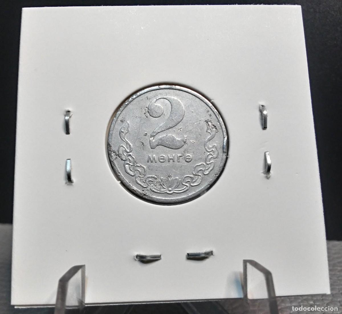 Monedas antiguas de Asia: MONGOLIA 2 MONGO 1977 KM#28 MBC. - Foto 4