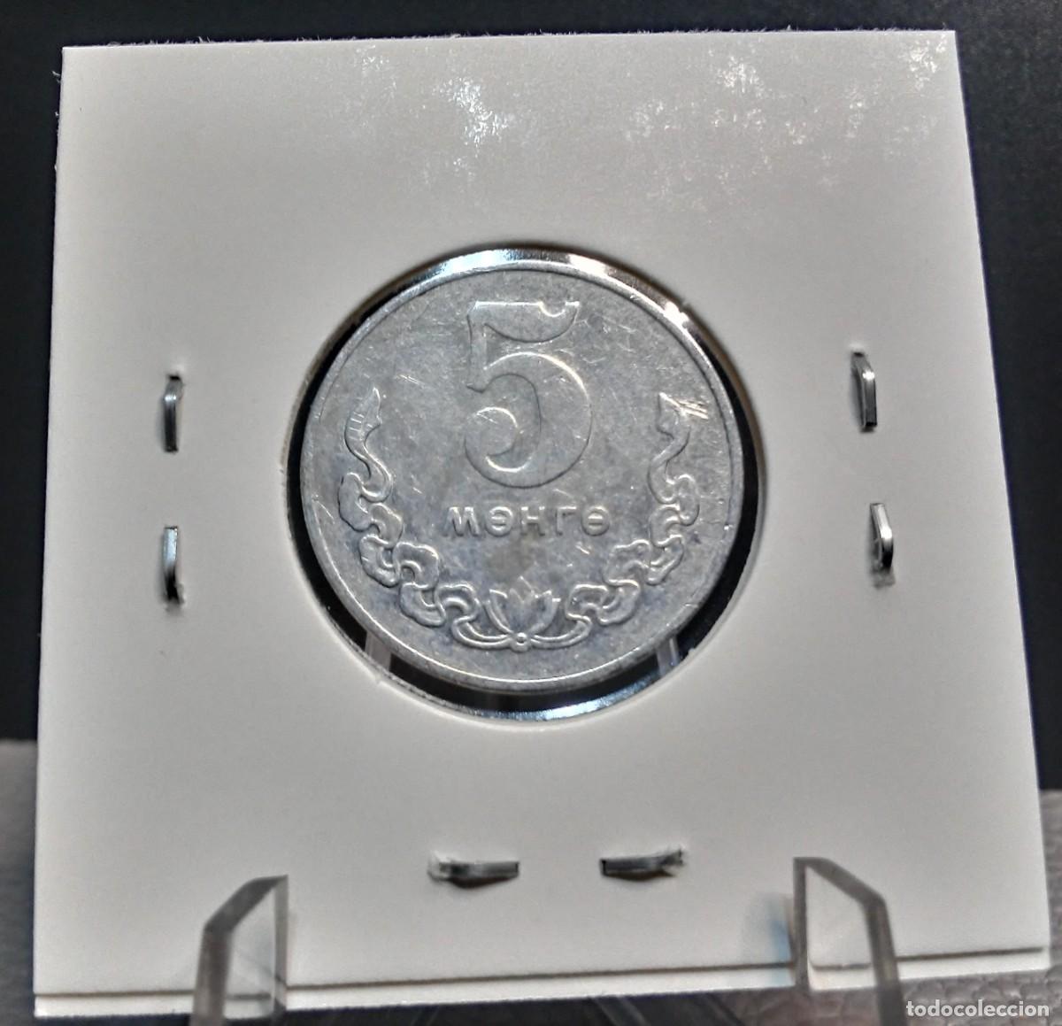 Monedas antiguas de Asia: MONGOLIA 5 MONGO 1977 KM#29 MBC. - Foto 4