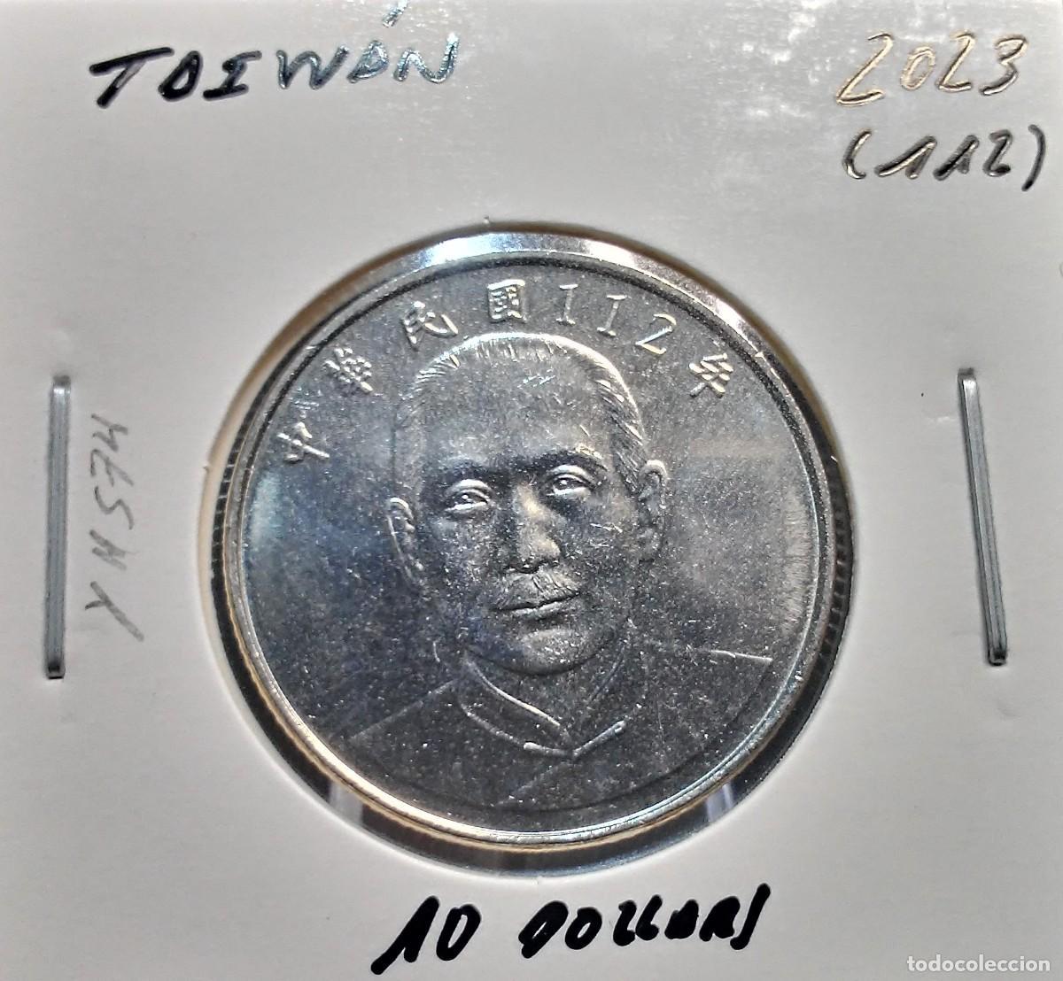Monedas antiguas de Asia: TAIW&Aacute;N 10 DOLARES / DOLLARS 2023 (112) Y#574 SC UNC.