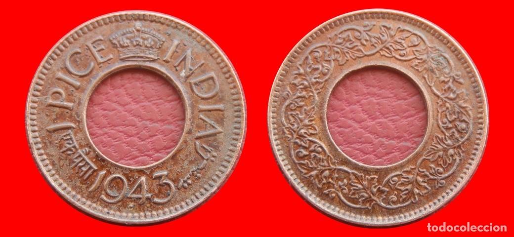 Monedas antiguas de Asia: 1 PICE 1943 INDIA BRITANICA-151489