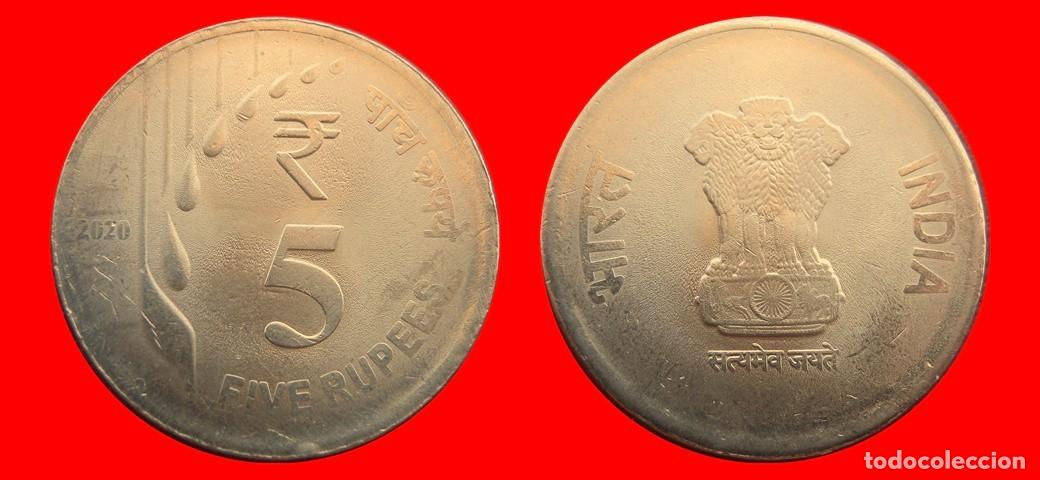 Monedas antiguas de Asia: 5 RUPIAS 2020 INDIA-151498