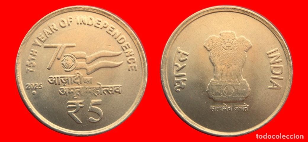 Monedas antiguas de Asia: 5 RUPIAS 2025 INDIA-151500