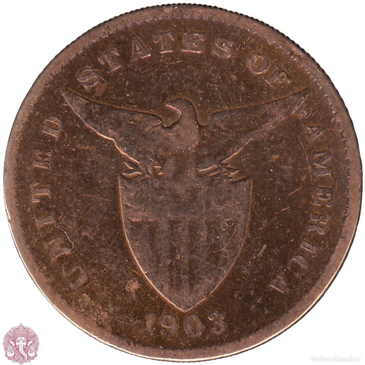 Monedas antiguas de Asia: FILIPINAS 1 Centavo 1903 KM#163 ADMINISTRACI&Oacute;N NORTEAMERICANA
