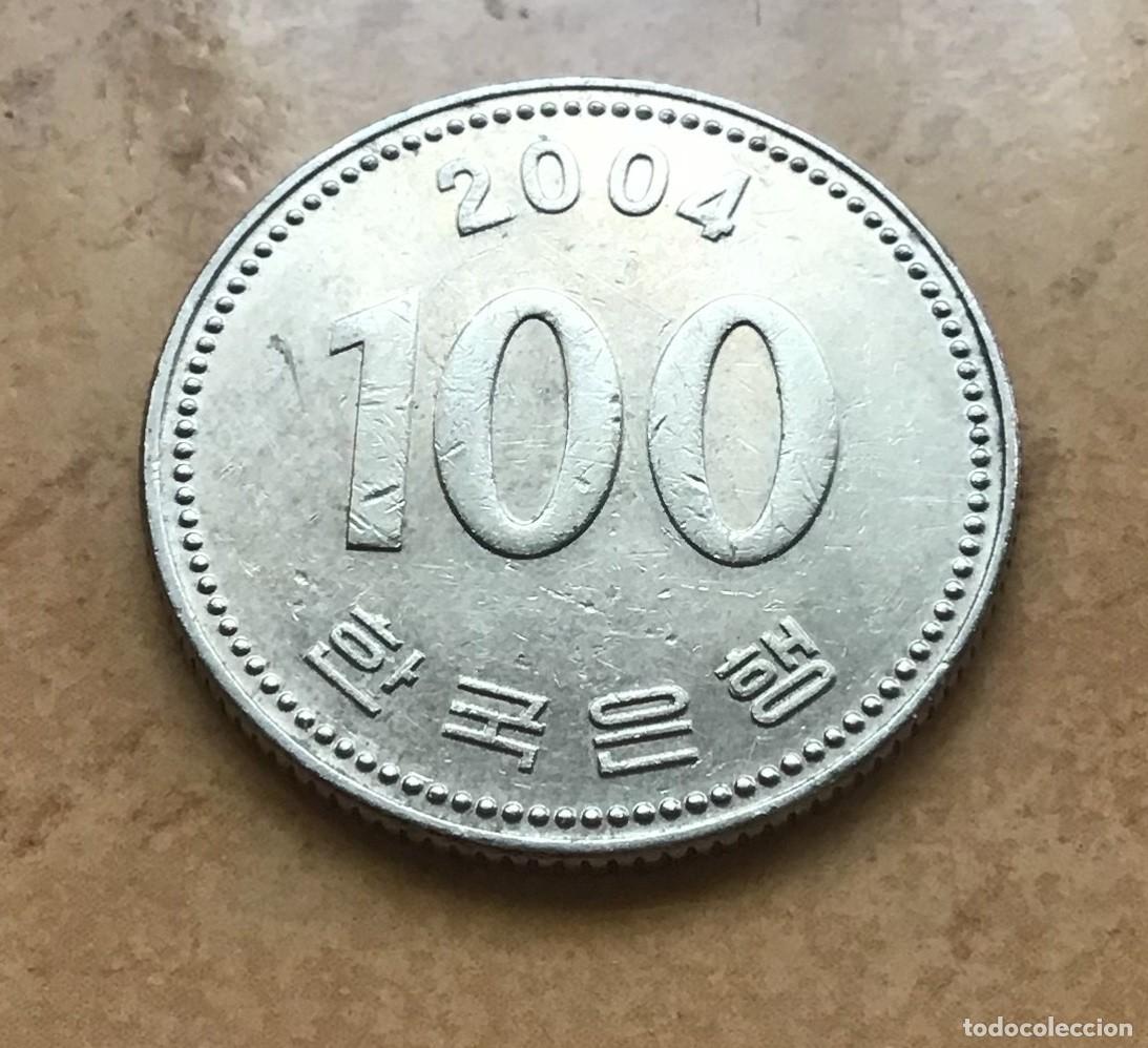 Monedas antiguas de Asia: 100 won de Corea del Sur. A&ntilde;o 2004 - Foto 1