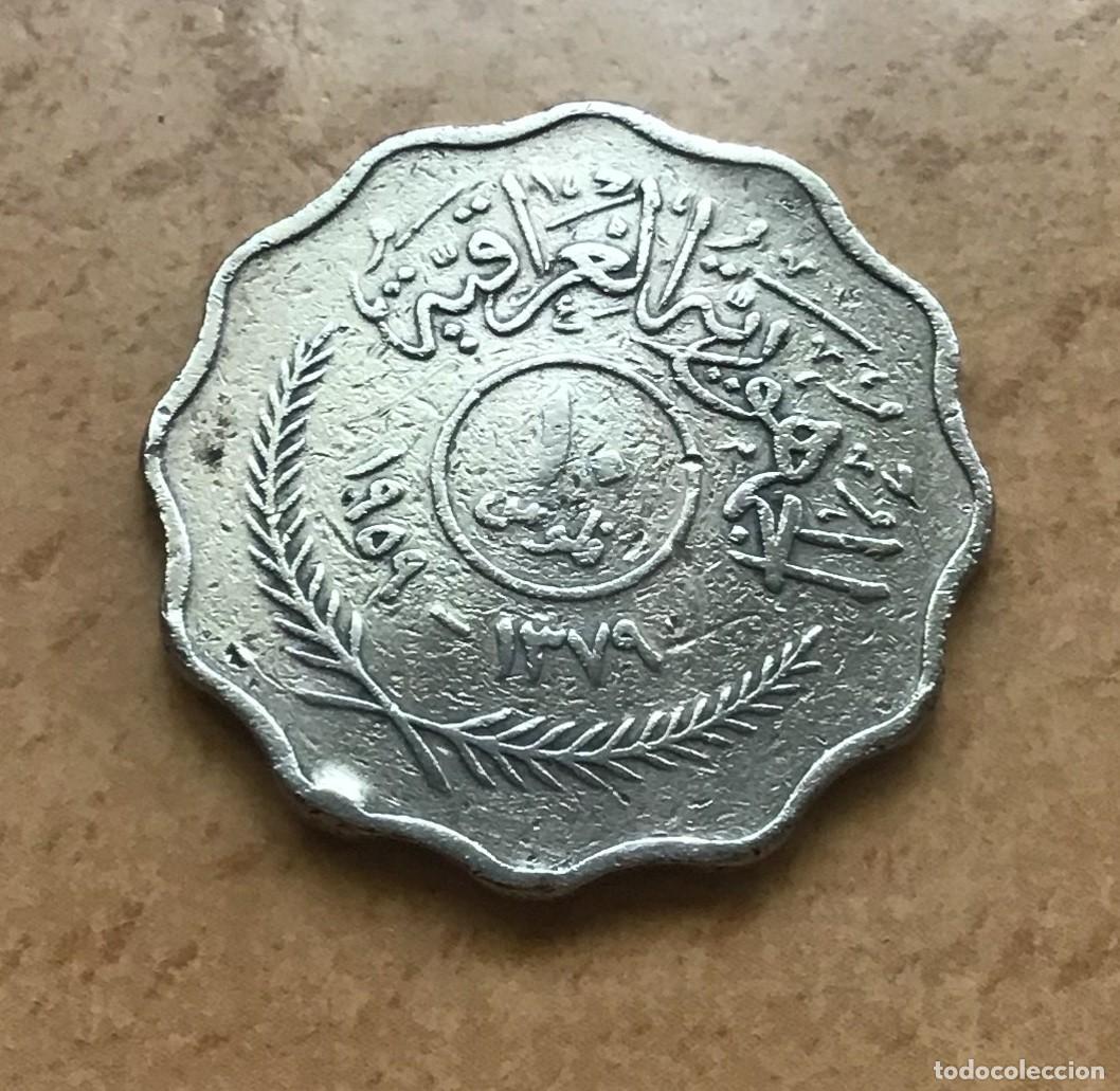 Monedas antiguas de Asia: 10 fils de Irak (Iraq). A&ntilde;o 1959