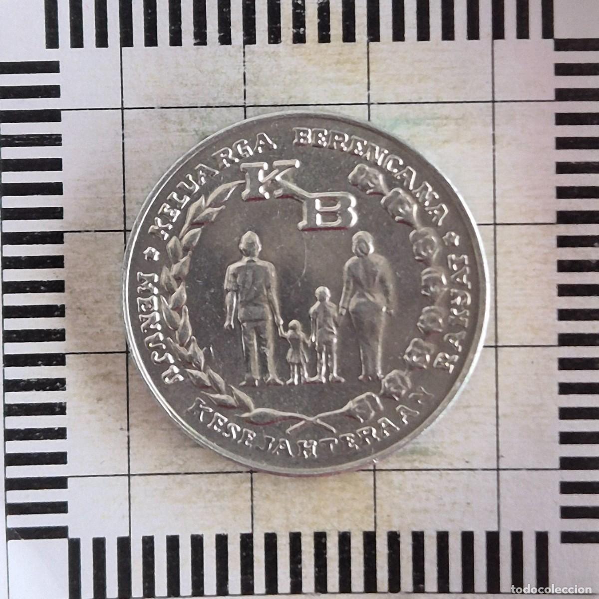 Monedas antiguas de Asia: 5 RUPIAH, INDONESIA. 1974. (KM#37).