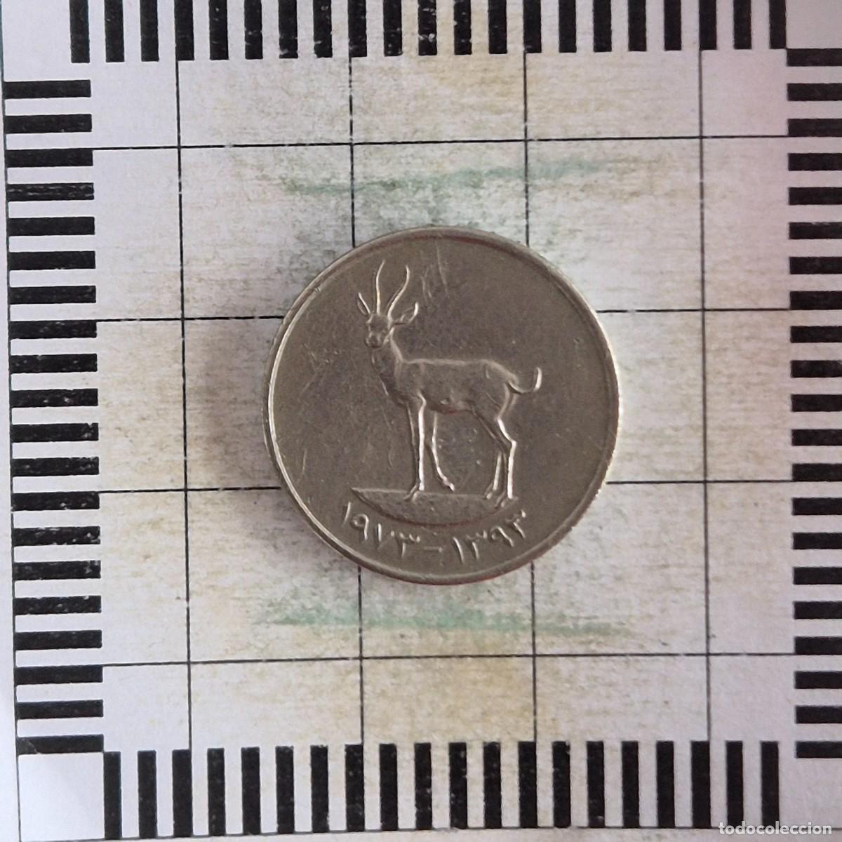 Monedas antiguas de Asia: 25 FILS, EMIRATOS &Aacute;RABES UNIDOS. 1970. (KM#4).