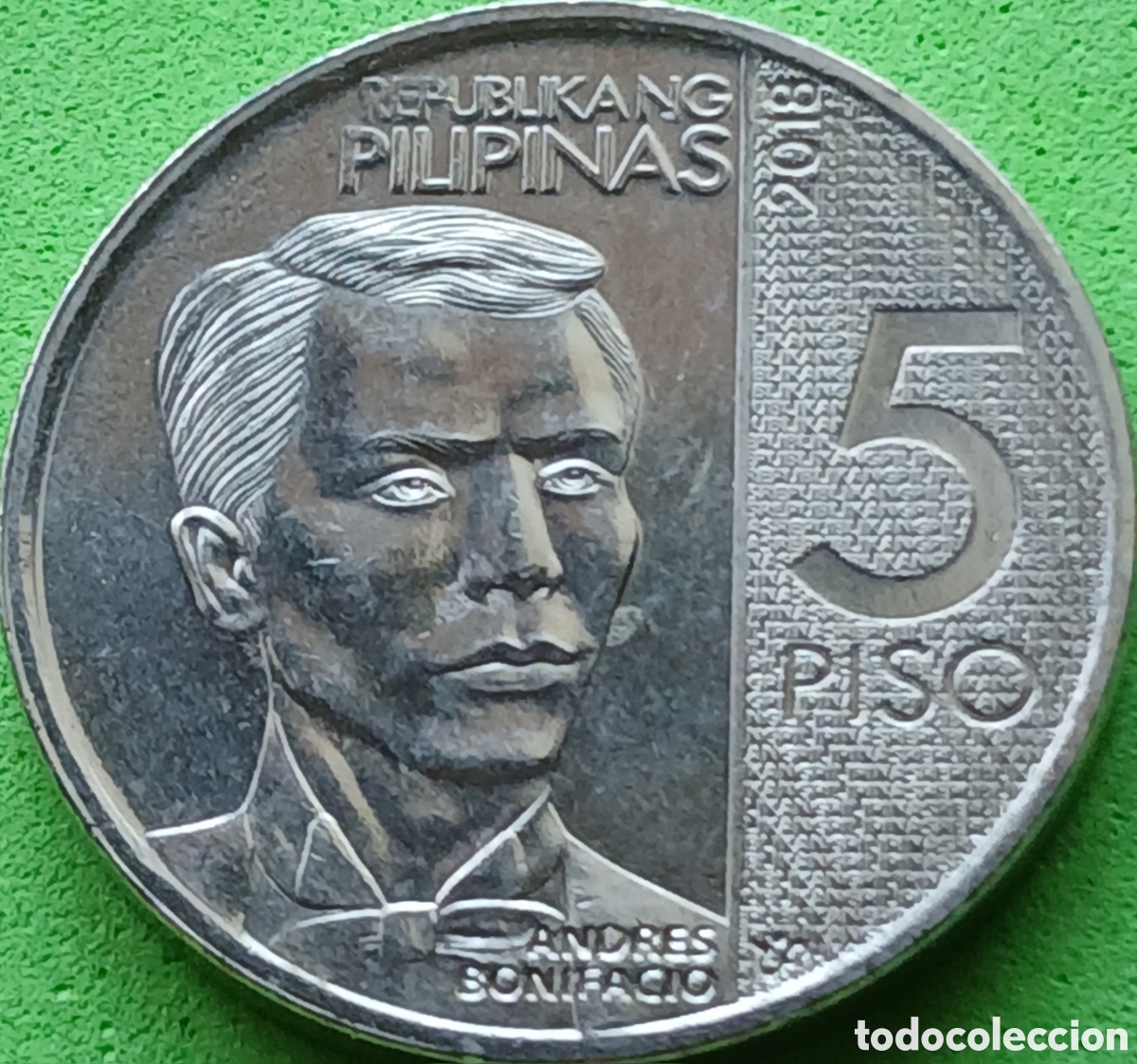 Monedas antiguas de Asia: Filipinas 5 pesos 2018 km#302