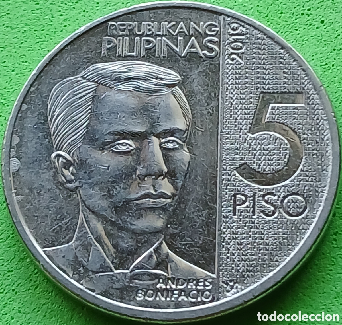 Monedas antiguas de Asia: Filipinas 5 pesos 2019 km#302