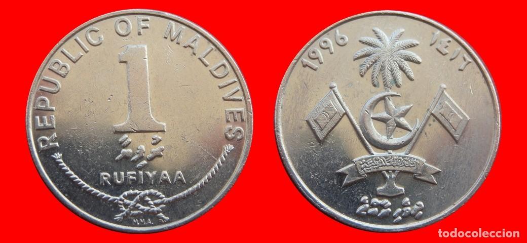 Monedas antiguas de Asia: 1 RUFIYAA 1996 ISLAS MALDIVAS-151578