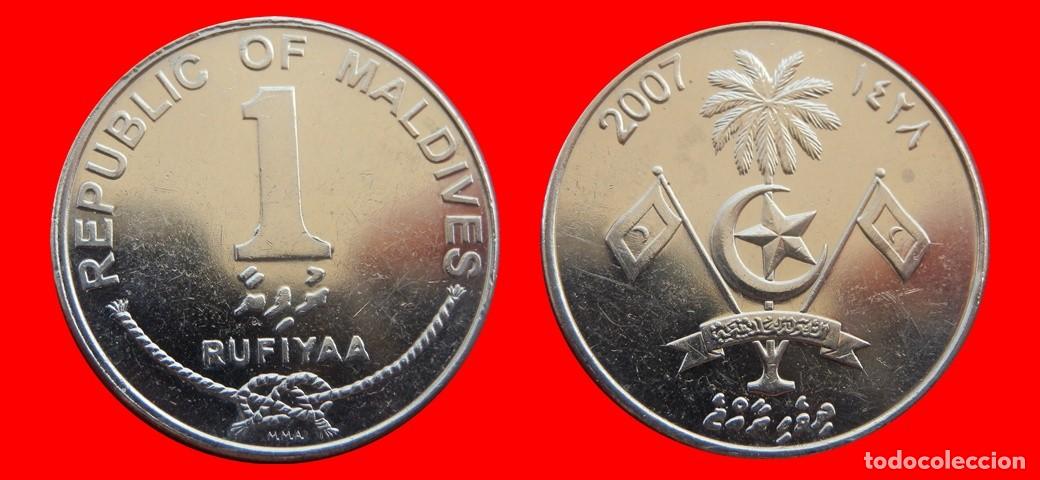 Monedas antiguas de Asia: 1 RUFIYAA 2007 ISLAS MALDIVAS-151579