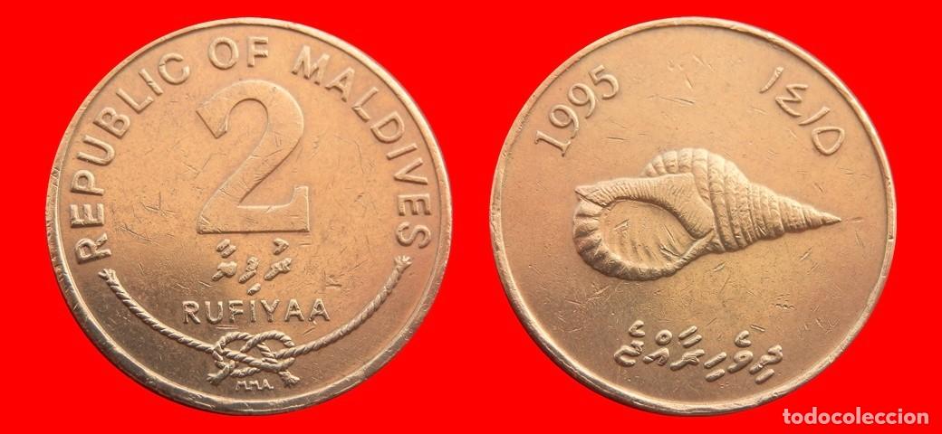 Monedas antiguas de Asia: 2 RUFIYAA 1995 ISLAS MALDIVAS-151580