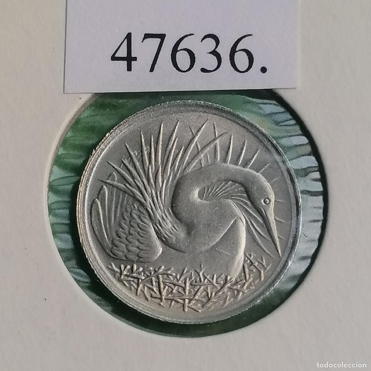 Monedas antiguas de Asia: Singapur 5 c&eacute;ntimos 1971