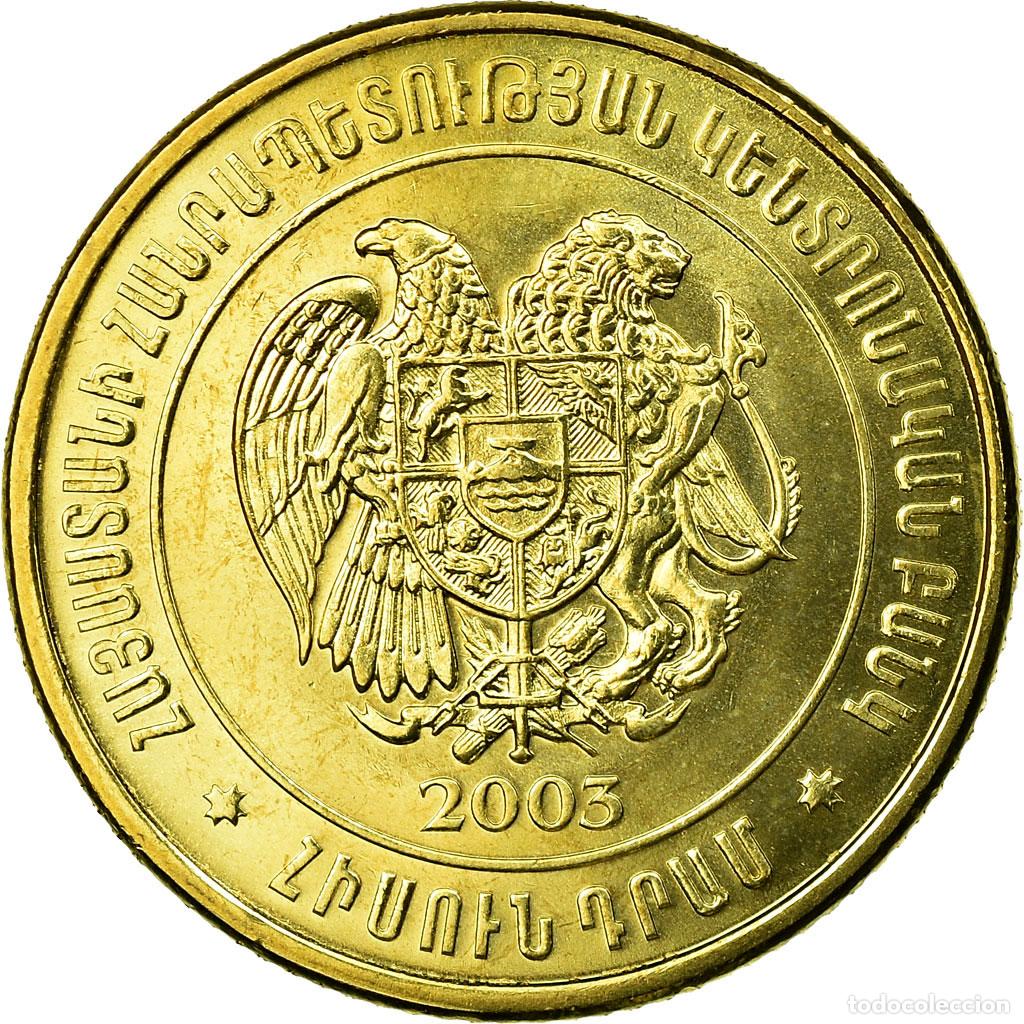 Monedas antiguas de Asia: [#589397] Moneda, Armenia, 50 Dram, 2003, EBC, Lat&oacute;n chapado en acero, KM:94