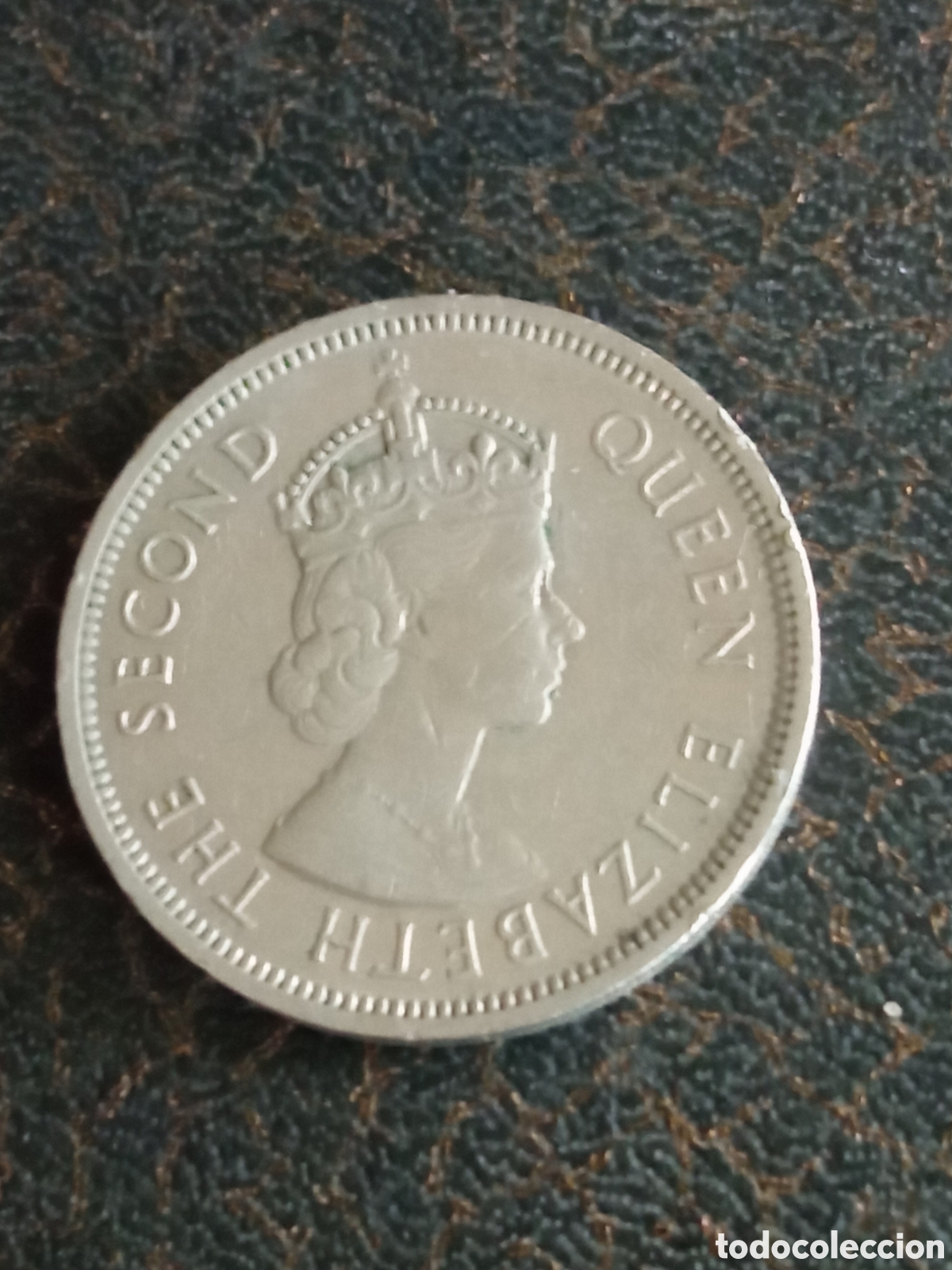 Monedas antiguas de Asia: Moneda de 1 d&oacute;lar de Hong Kong de 1960