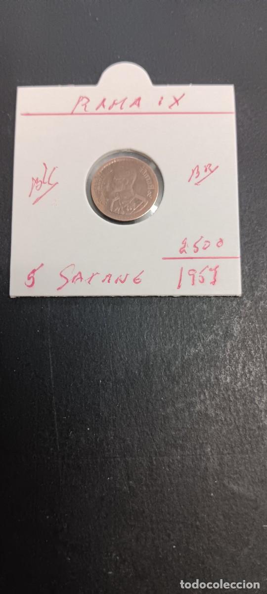 Monedas antiguas de Asia: THAILANDIA 5 SATANG 1957(2500) BC KM=78a (BRONCE)