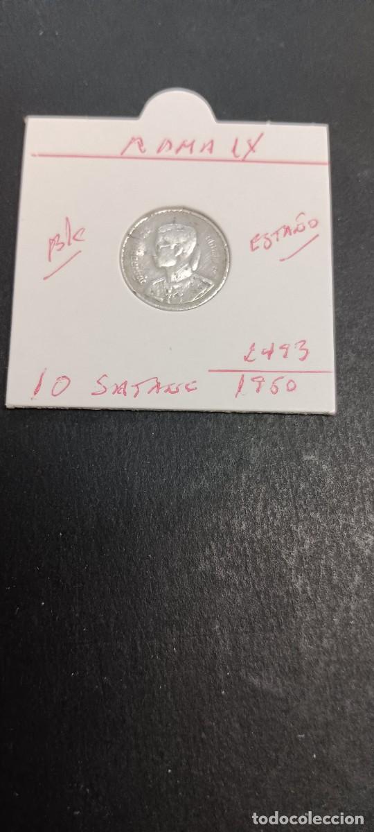 Monedas antiguas de Asia: THAILANDIA 10 SATANG 1950(2493) BC KM=73 (ESTA&Ntilde;O)