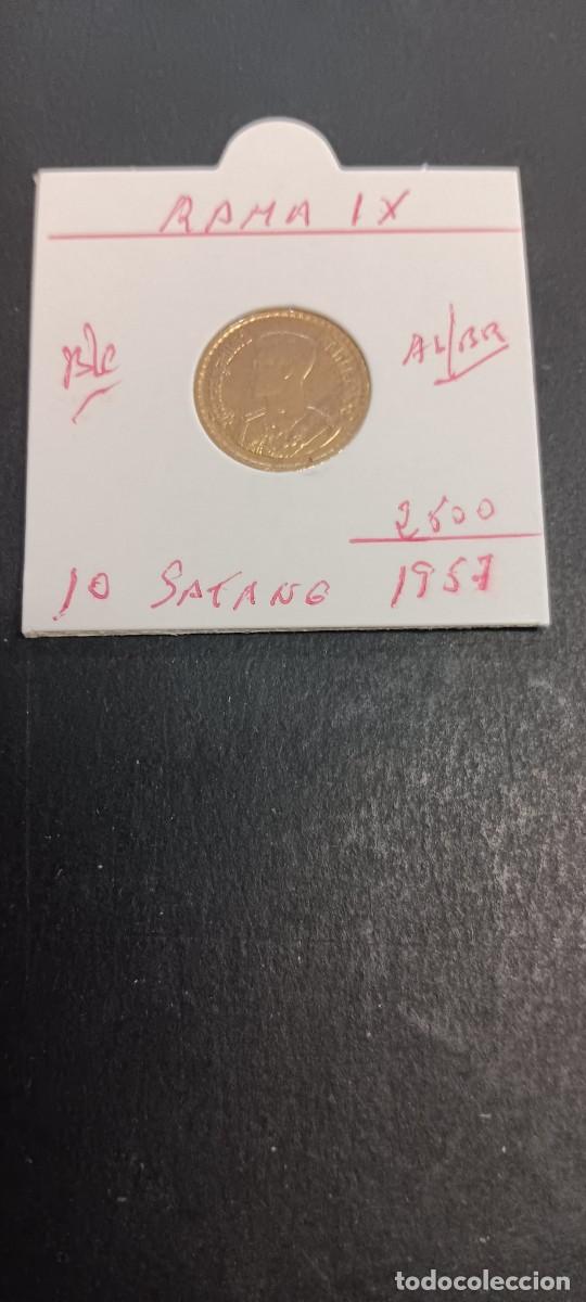 Monedas antiguas de Asia: THAILANDIA 10 SATANG 1957(2500) BC KM=79 (ALUMINIO-BRONCE)