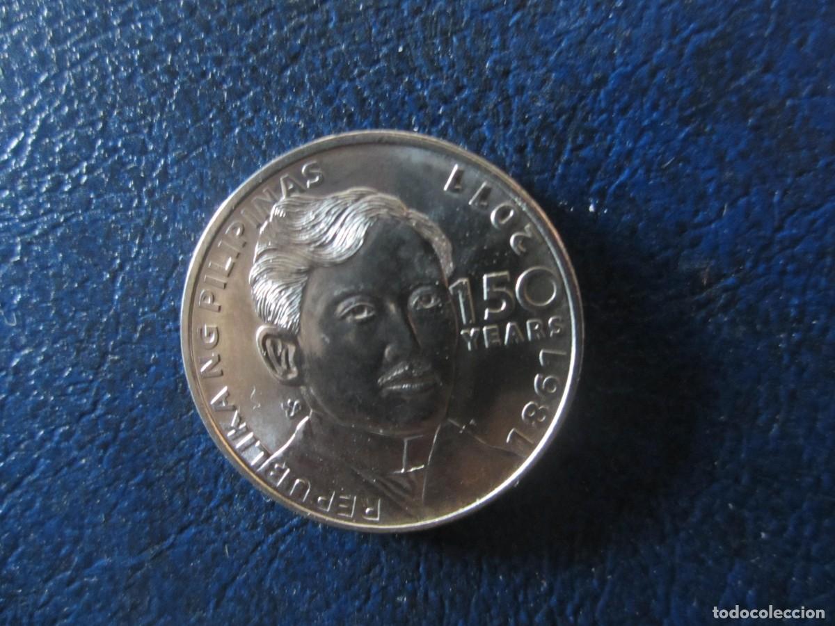 Monedas antiguas de Asia: Filipinas 1 Peso 2011 150 aniversario de Jos&eacute; Rizal