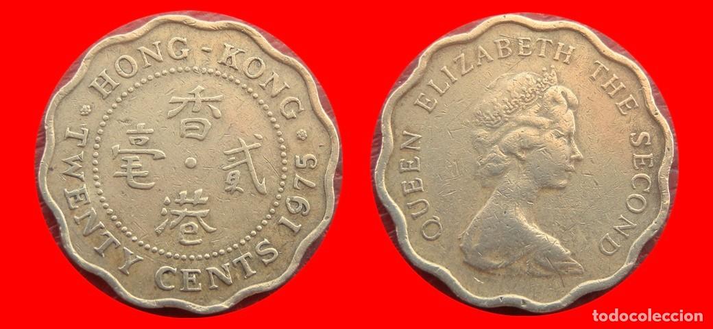 Monedas antiguas de Asia: 20 CENTAVOS CENTS CENTIMOS 1975 HONG KONG-151795