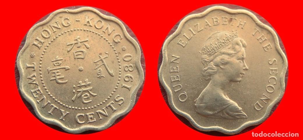 Monedas antiguas de Asia: 20 CENTAVOS CENTS CENTIMOS 1980 HONG KONG-151800