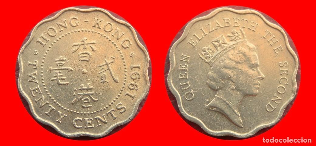 Monedas antiguas de Asia: 20 CENTAVOS CENTS CENTIMOS 1991 HONG KONG-151802