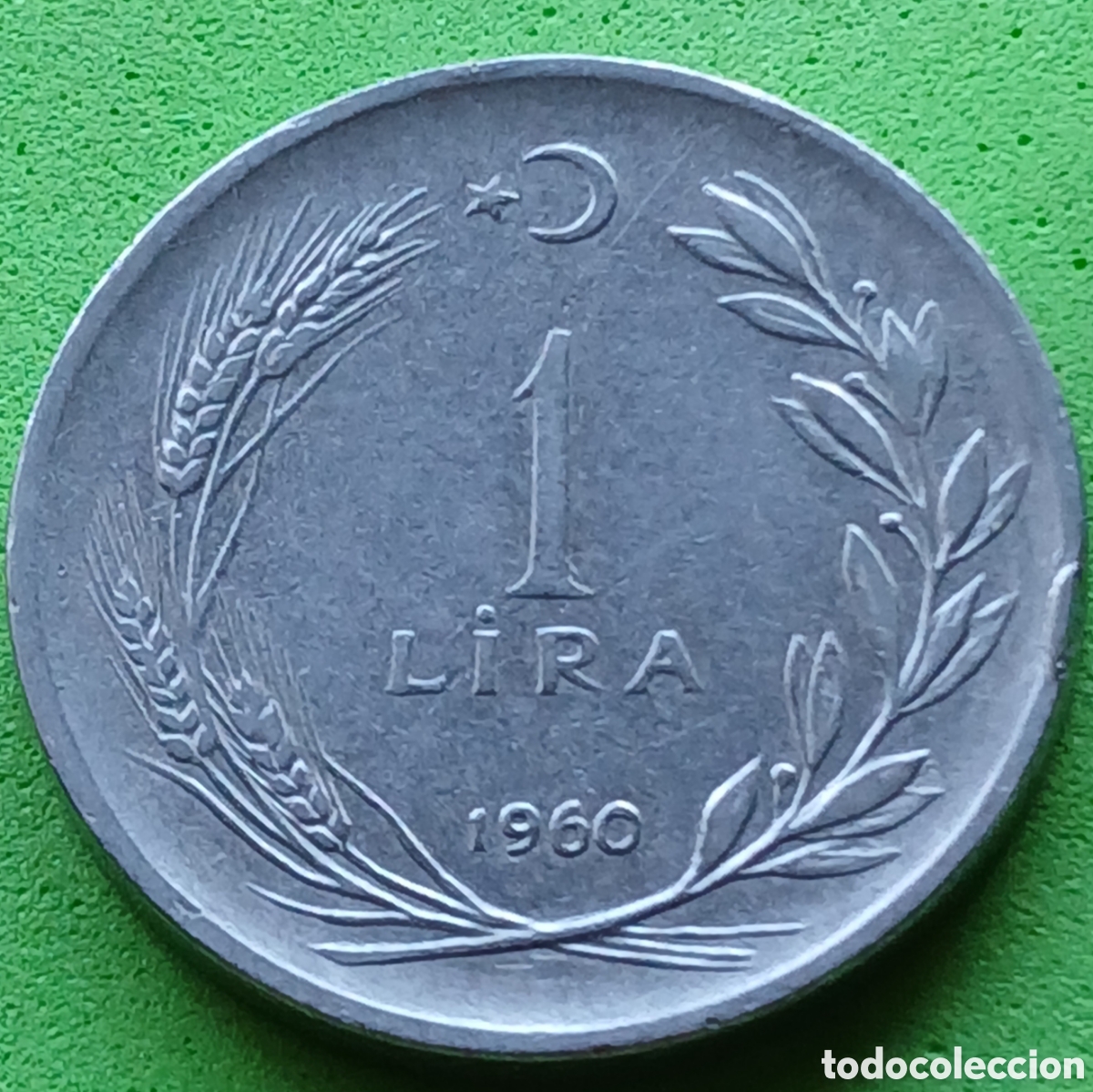 Monedas antiguas de Asia: Turqu&iacute;a 1 lira 1960 km#889a.1