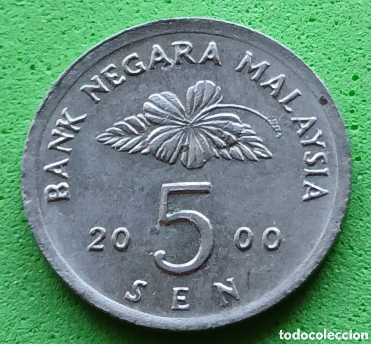 Monedas antiguas de Asia: Malasia 5 sen 2000 km#50