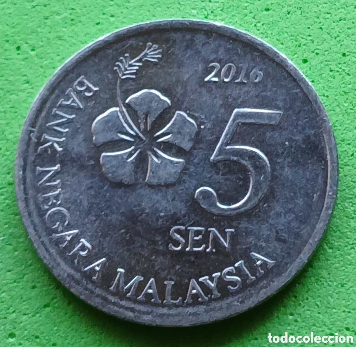 Monedas antiguas de Asia: Malasia 5 sen 2016 km#201