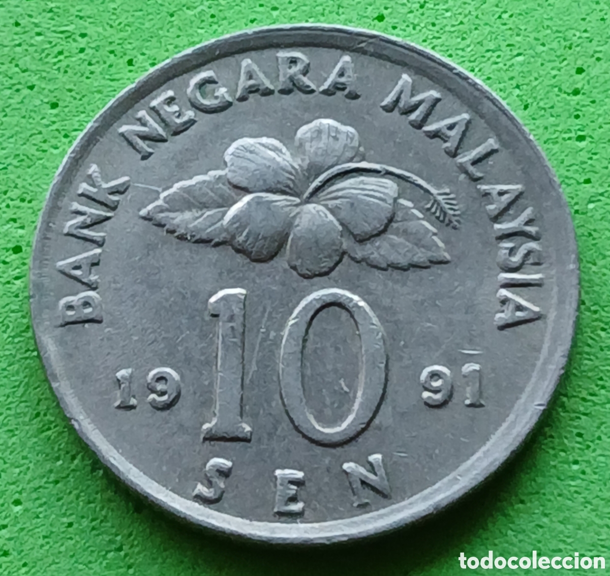 Monedas antiguas de Asia: Malasia 10 sen 1991 km#51