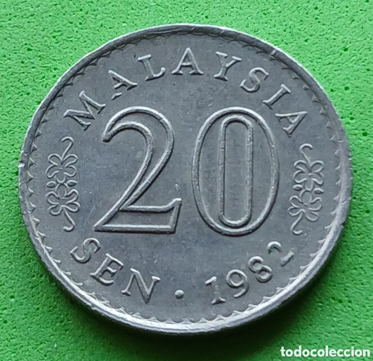 Monedas antiguas de Asia: Malasia 20 sen 1982 km#4