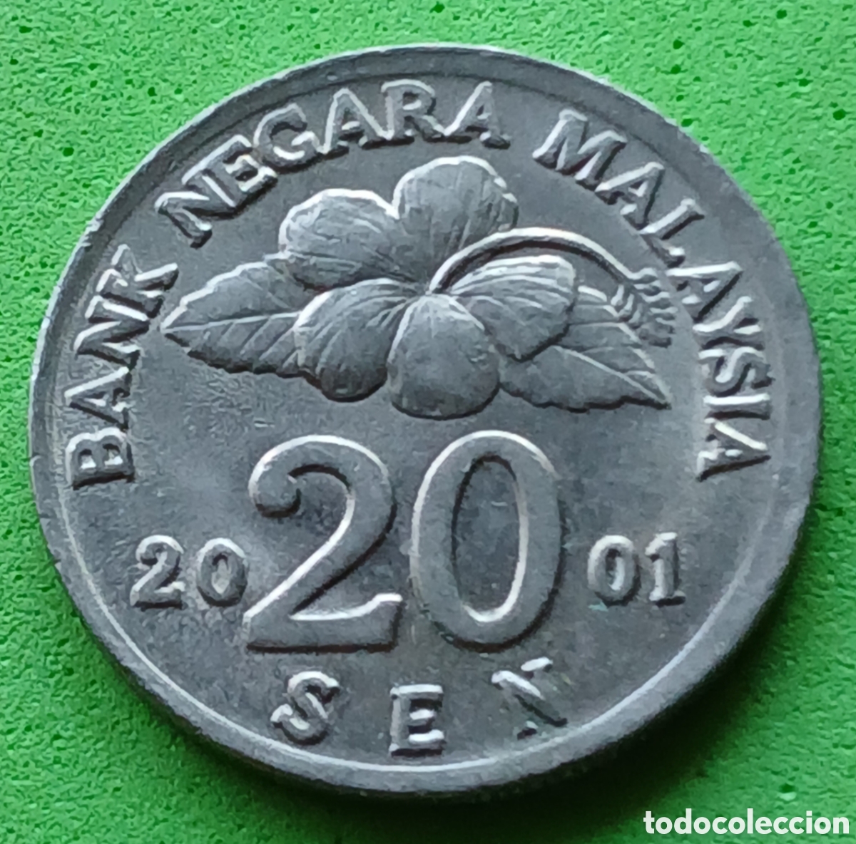 Monedas antiguas de Asia: Malasia 20 sen 2001 km#52