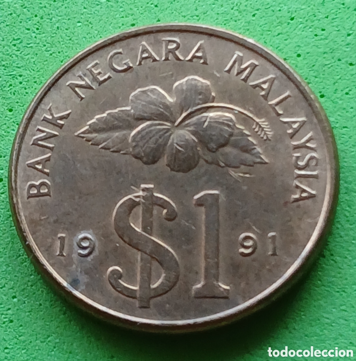 Monedas antiguas de Asia: Malasia 1 ringgit 1991 km#54