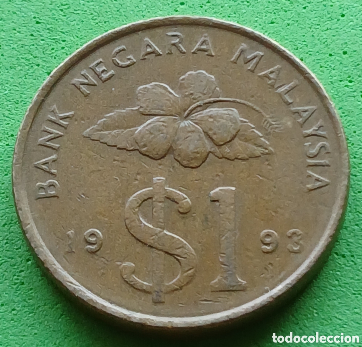 Monedas antiguas de Asia: Malasia 1 ringgit 1993 km#54 tipo antiguo
