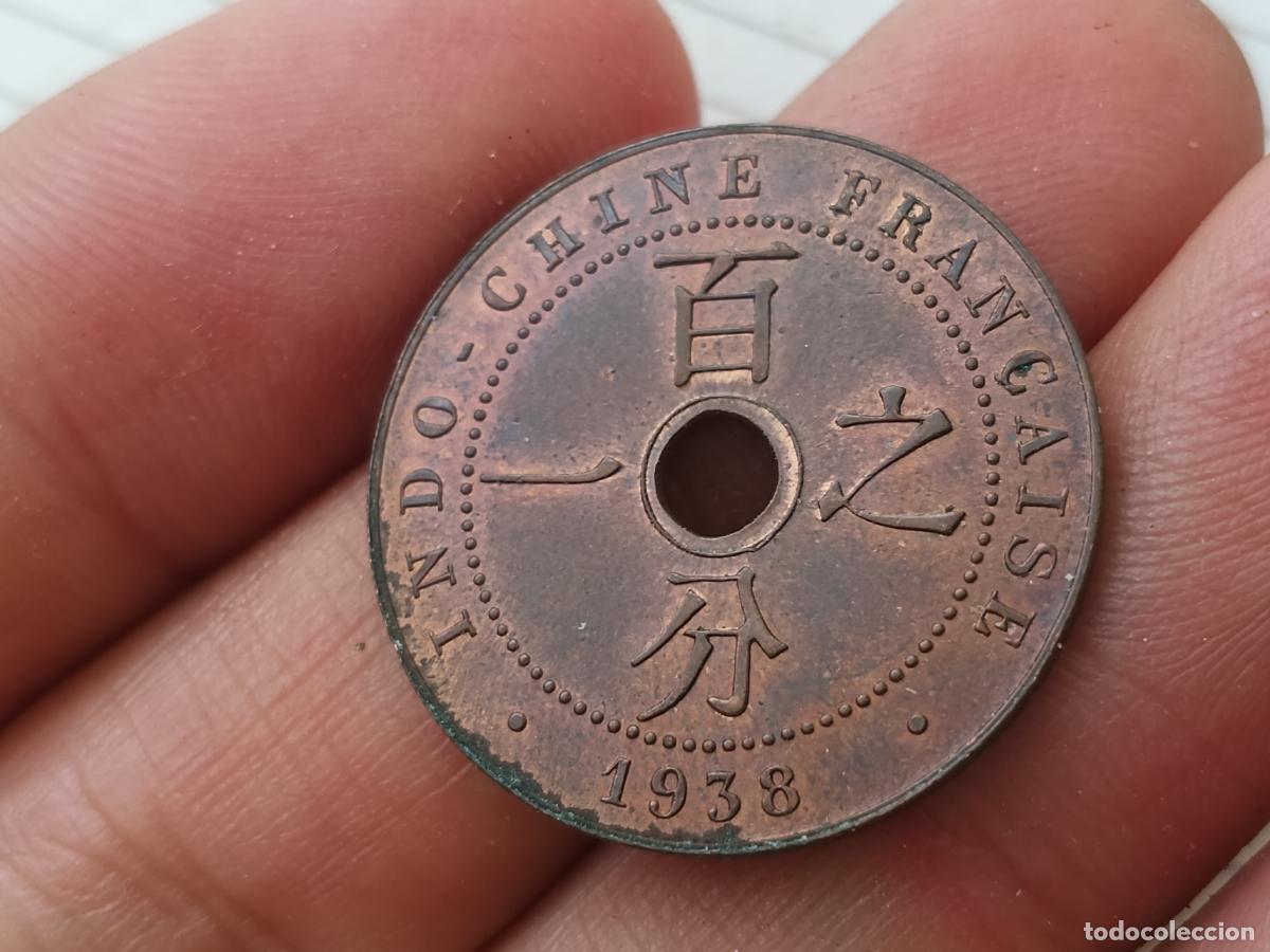 Monedas antiguas de Asia: 1 UN CENT EXCELENTE ESTADO INDOCHINA FRANCESA 1938 VIETNAM