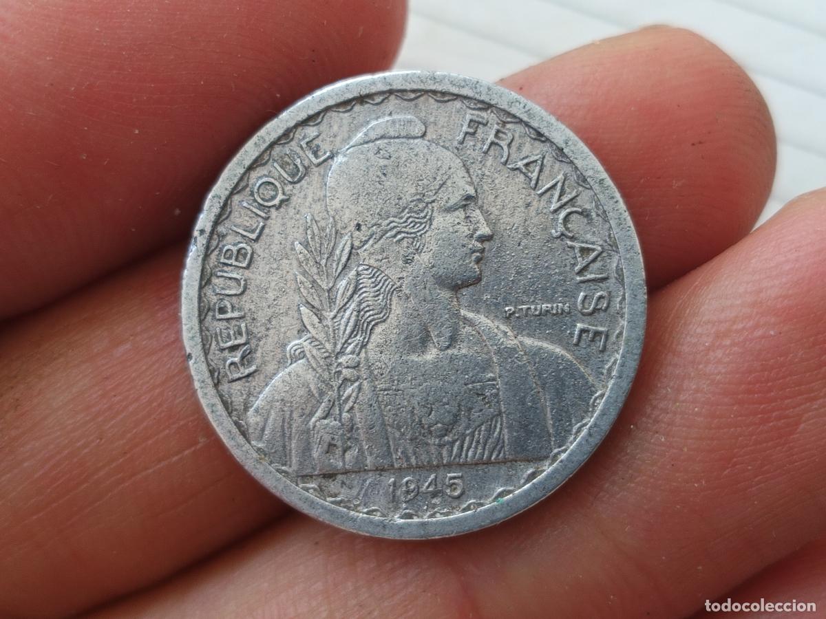 Monedas antiguas de Asia: 10 centimes de Indochina 1945