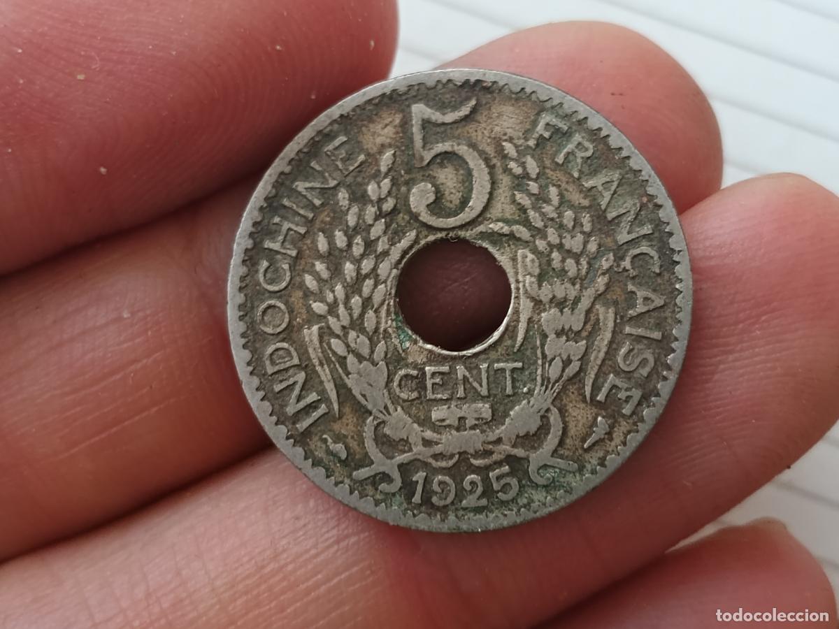 Monedas antiguas de Asia: INDOCHINA FRANCESA, 5 Cents, 1925, Paris