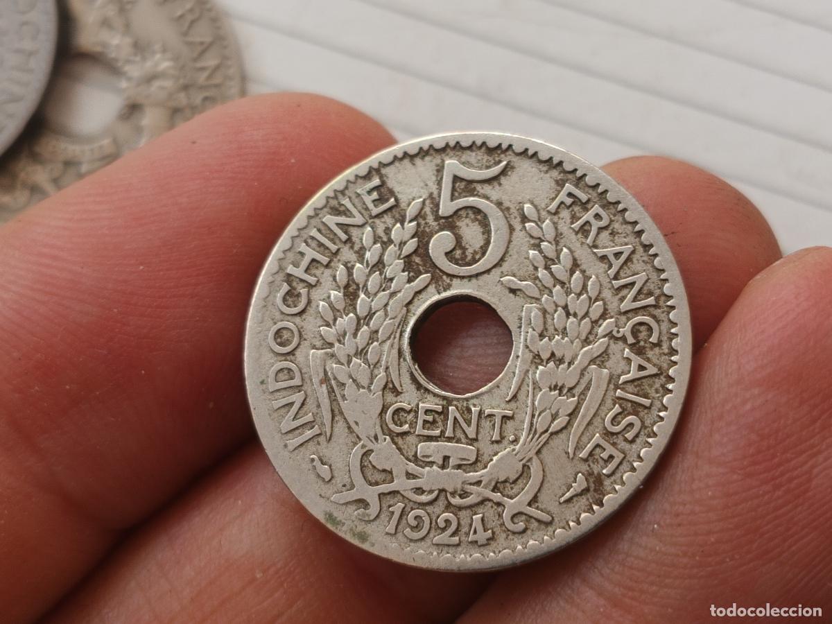 Monedas antiguas de Asia: INDOCHINA FRANCESA, 5 Cents, 1924, Paris