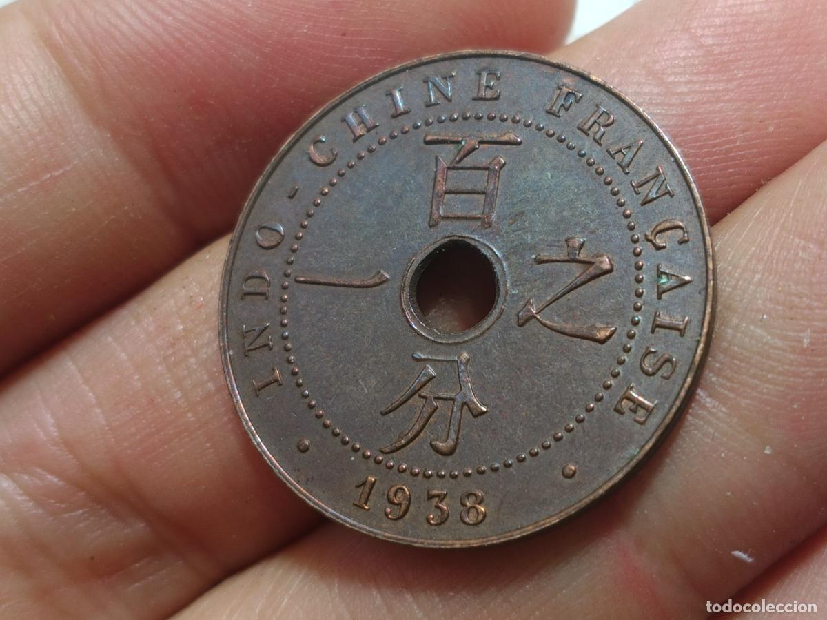 Monedas antiguas de Asia: 1 UN CENT EXCELENTE ESTADO INDOCHINA FRANCESA 1938 VIETNAM