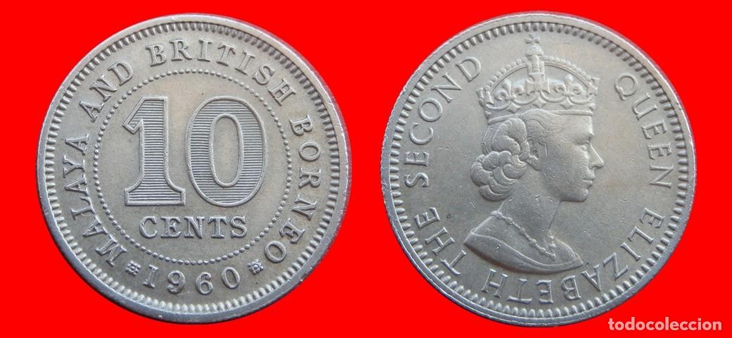 Monedas antiguas de Asia: 10 CENTAVOS 1960 MALAYA AND BRITISH BORNEO-151918