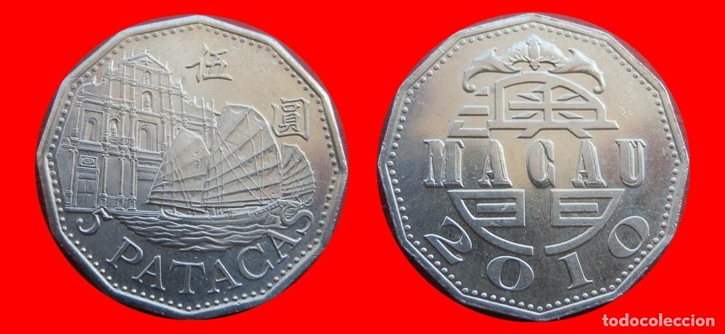 Monedas antiguas de Asia: 5 PATACAS 2010 MACAO-151919