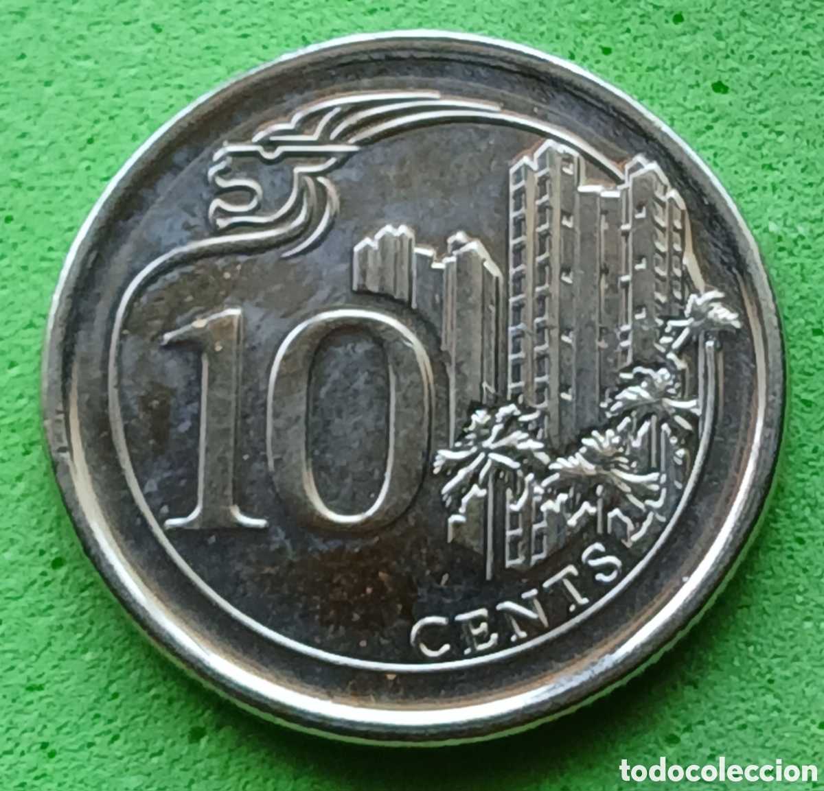 Monedas antiguas de Asia: Singapur 10 cents 2014 km#346